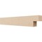 Ekena Millwork 4in. W x 6in. H x 36in. L Chapel Hill Woodgrain TimberThane Rafter Tail, Primed Tan RFTUR04X06X36CHPRCPR - alternate 1